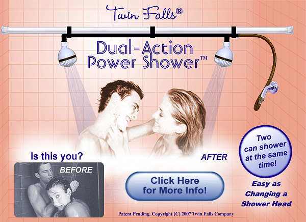 Twin Falls Dual Action Power Shower - Click here for more info!